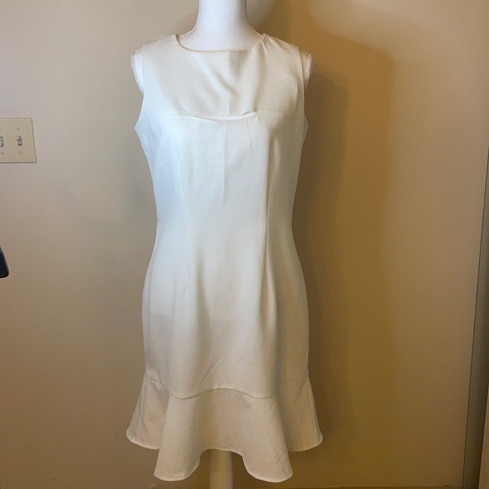 White Knee Length Dress